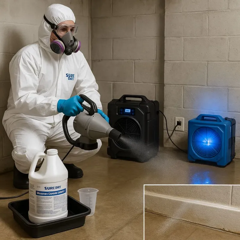 Sanitization and Odor Removal process in Enochville, NC